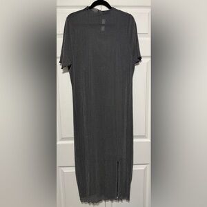 Soncy Black Glitter Sheer Maxi Dress – NWOT Size 3